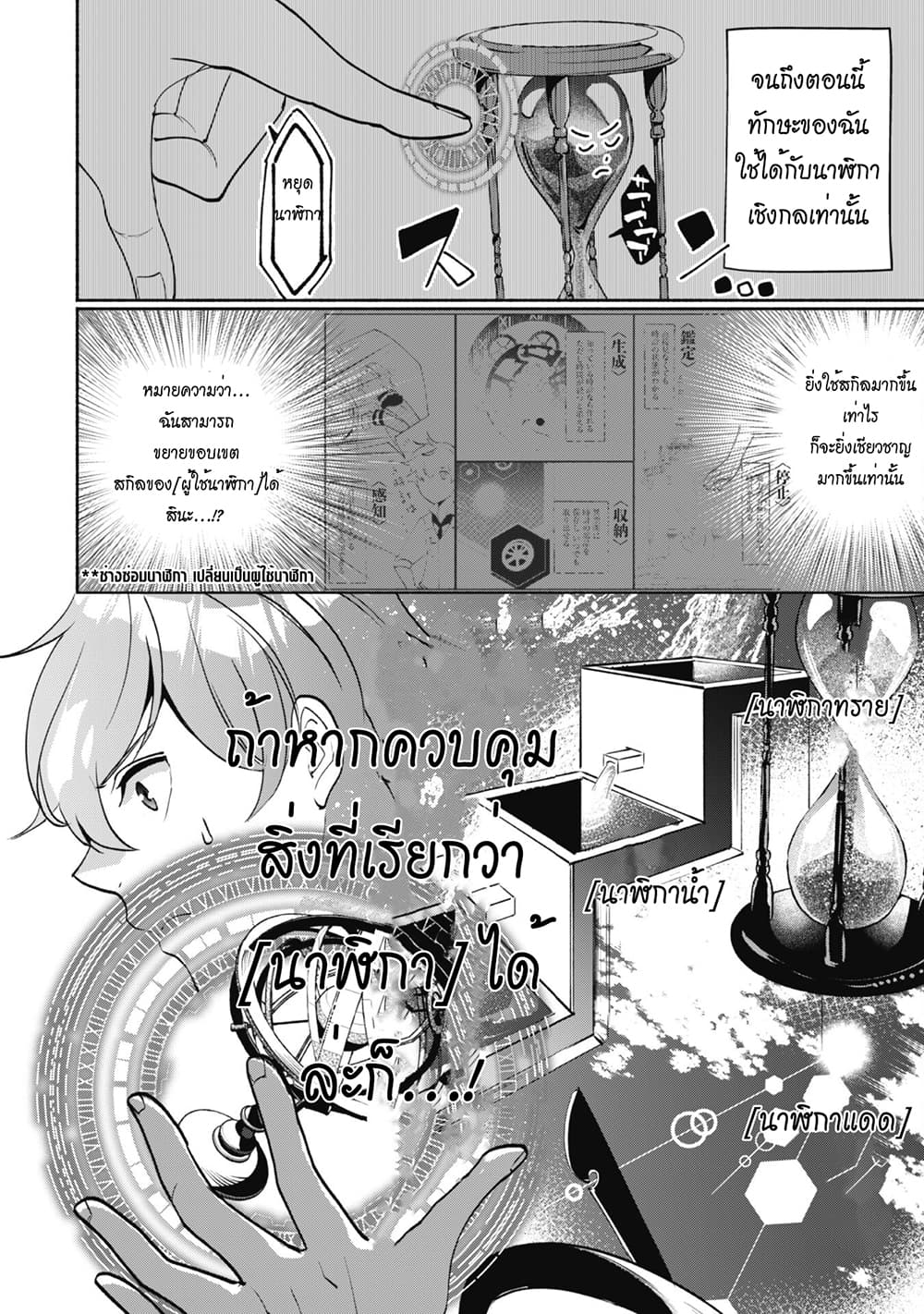 Munou wa Fuyou to Iware "Tokei Tsukai" no Boku wa Shokunin Guild kara Oidasareru mo, Dungeon no Shinbu de Shin mo Chikara ni Kakusei suru 3-3