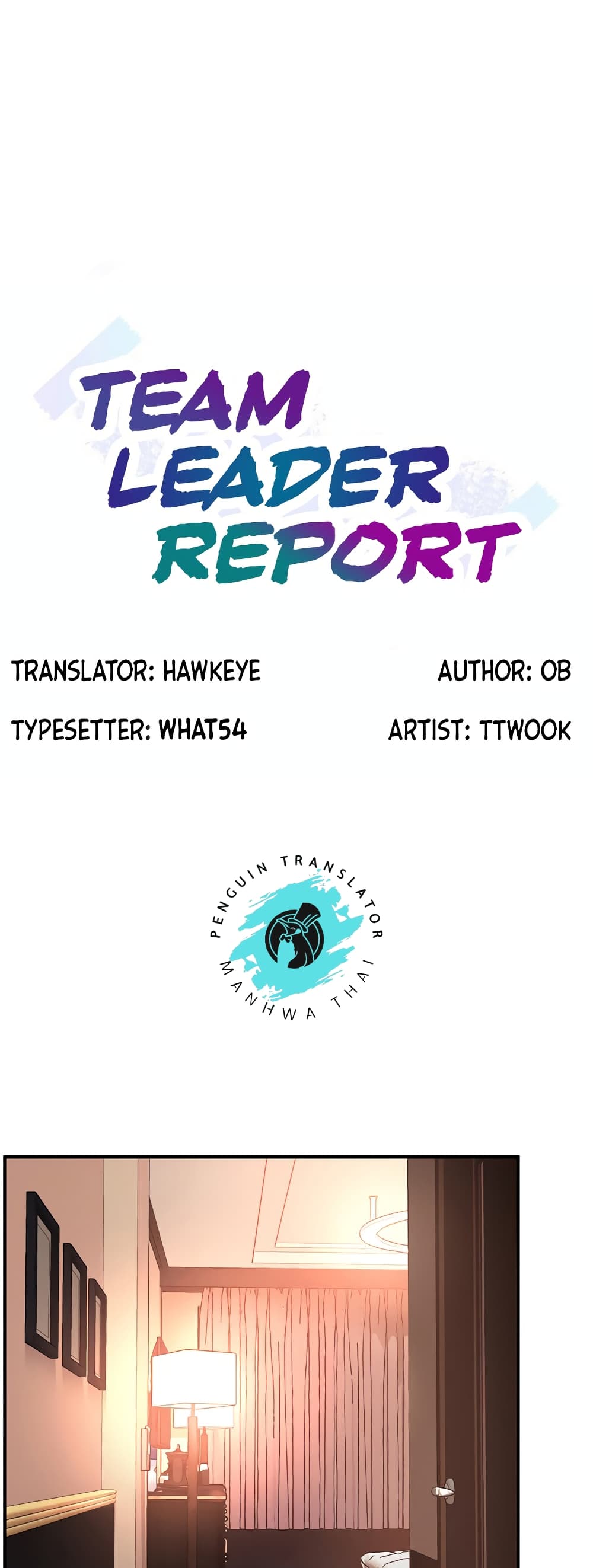 Team Leader, This is A Report 20-20